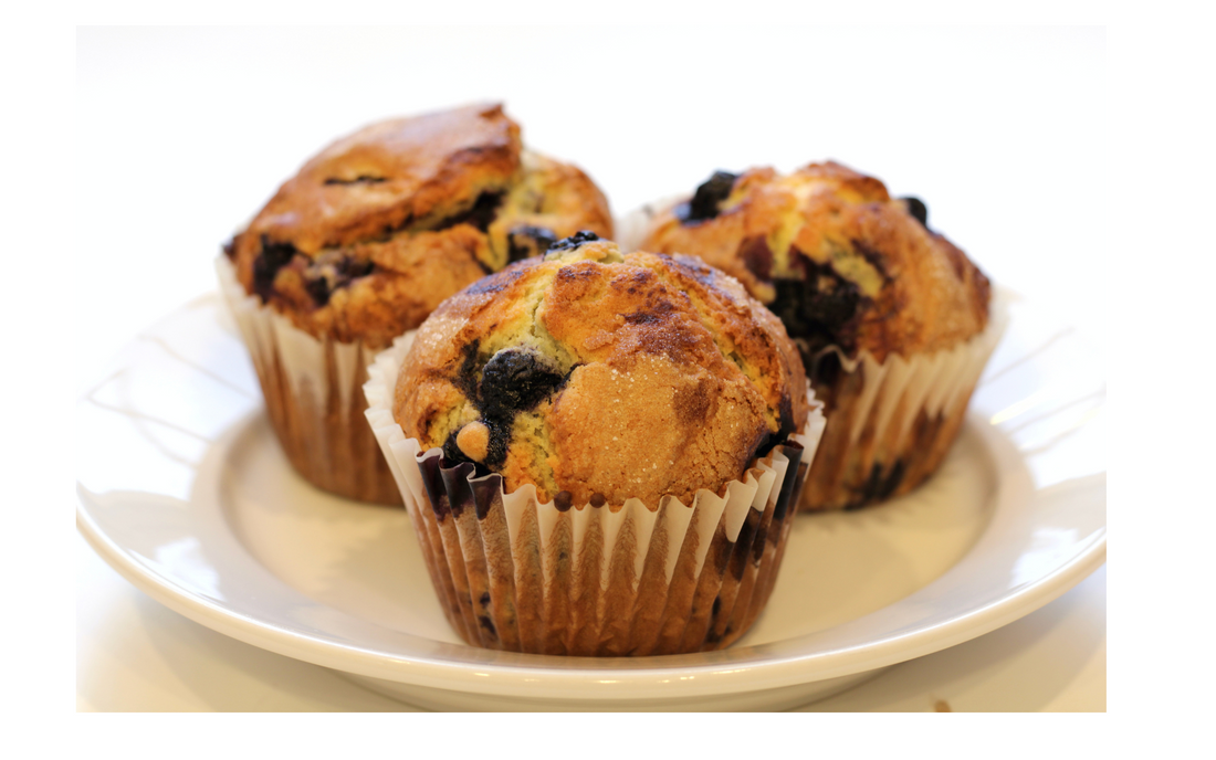 Blueberry collagen muffins